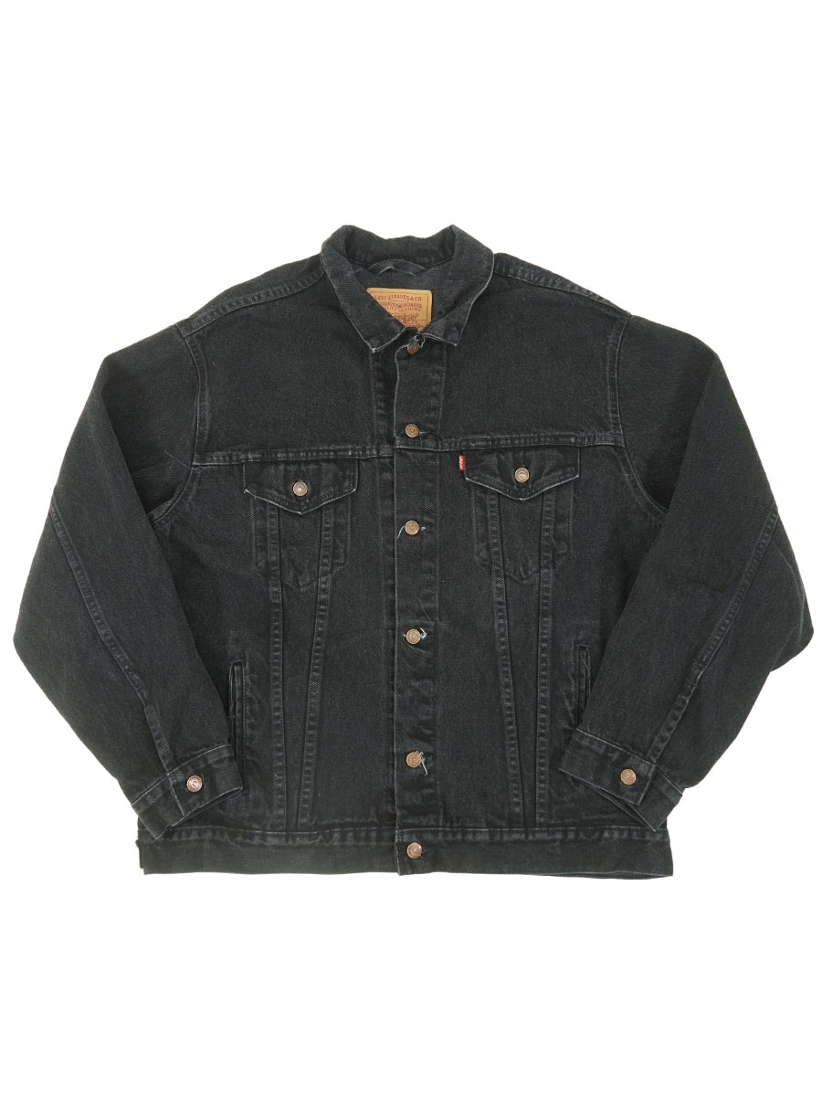 アメリカ製 90s Levi's 70507-4159 ブラック LARGE Vintage 90s Levis Jean Jacket Mens Black Trucker 70507 4159 Made