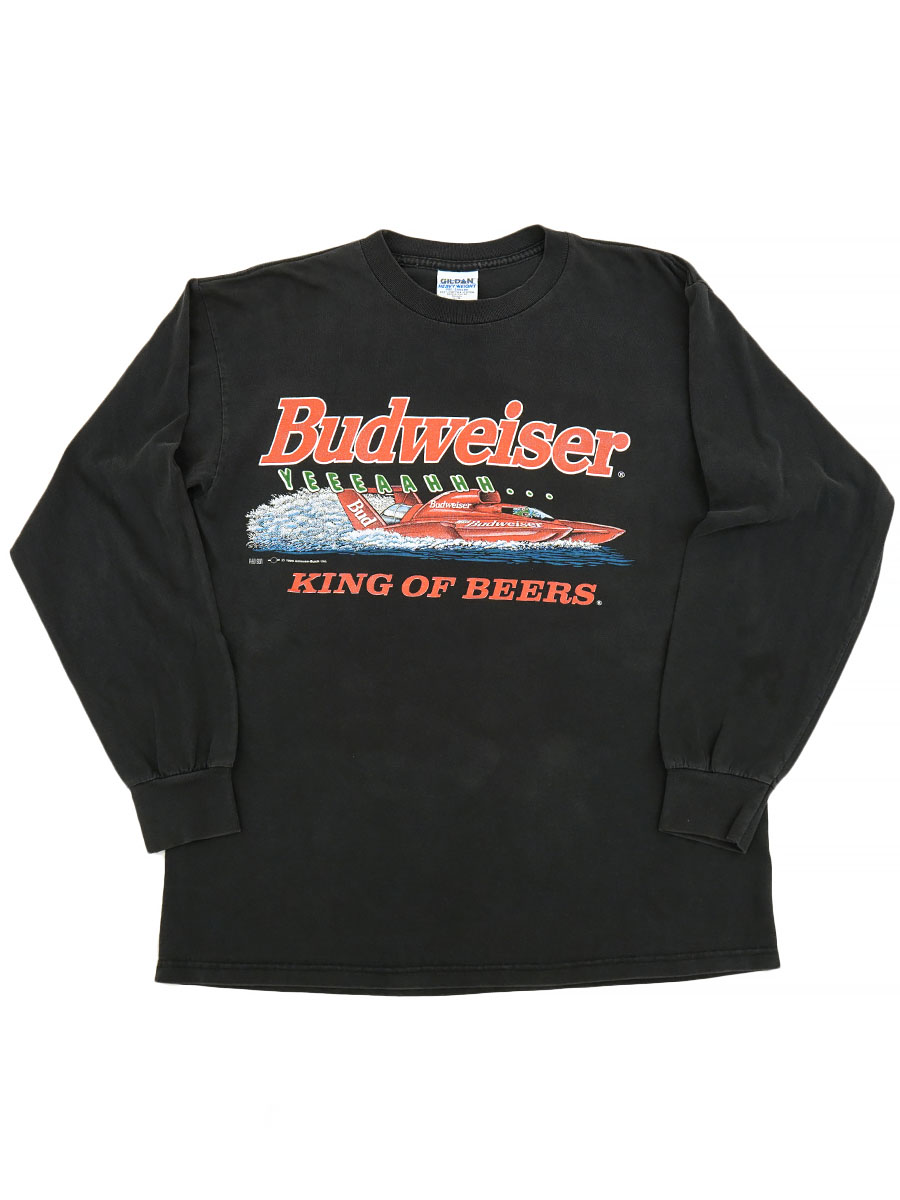 90'S GILDAN ''BUDWEISER'' LONG SLEEVE T SHIRT (SIZE. LARGE) MADE IN CANADA