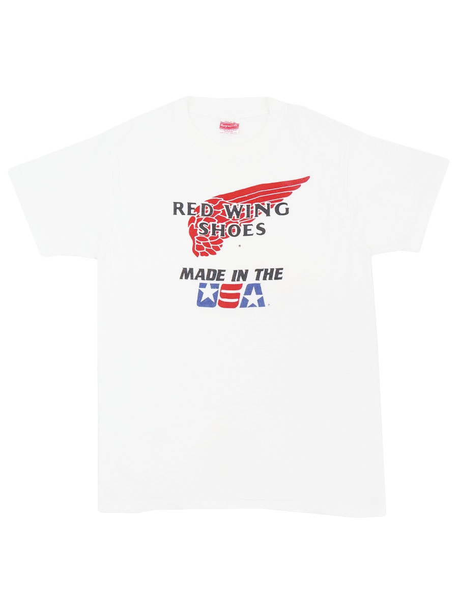 80'S ROYAL ''RED WING SHOES MADE IN THE USA'' T SHIRT WHITE (SIZE.LARGE) MADE IN USA