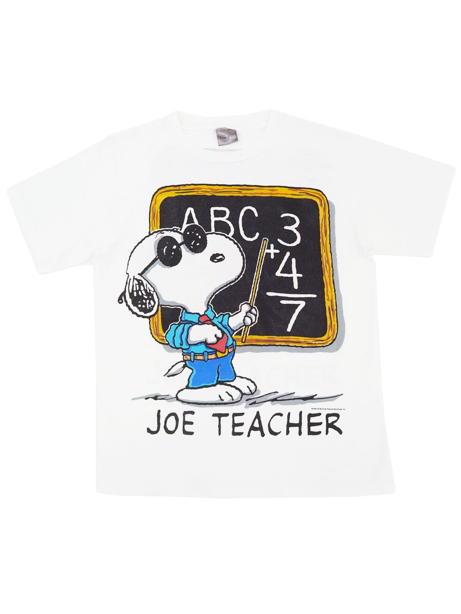 90'S CHANGES ''JOE TEACHER'' T SHIRT WHITE (SIZE.LARGE) MADE IN USA