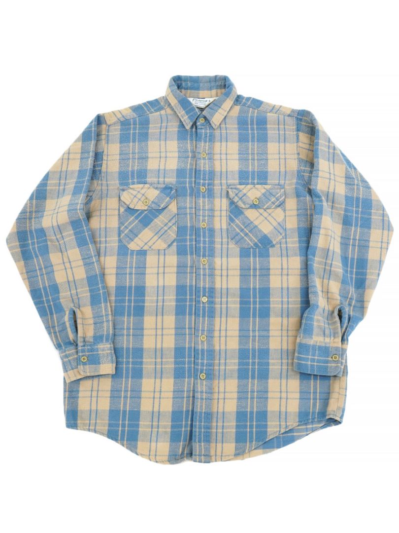 80'S FROSTPROOF PLAID FLANEL SHIRT (APPROX. MEDIUM) MADE IN USA