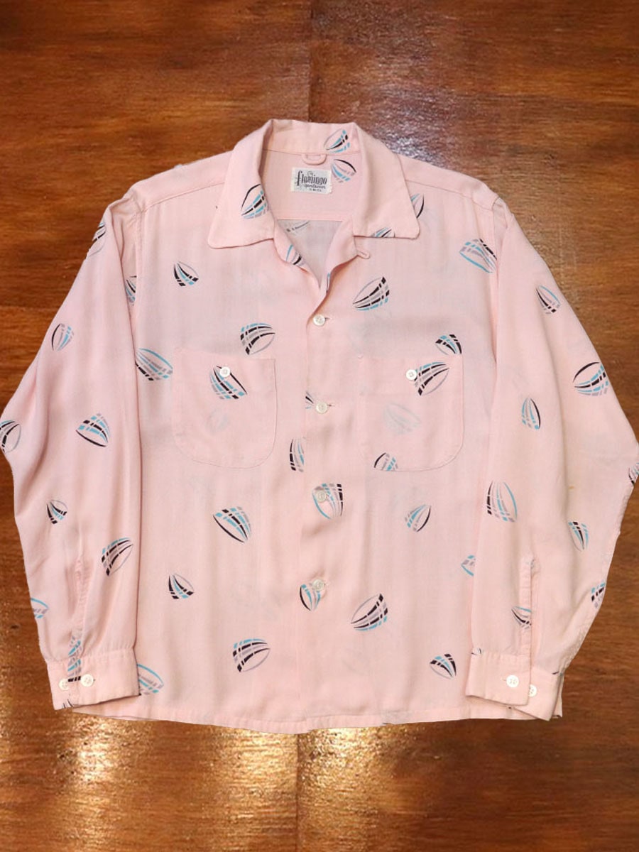 1950s L/S ROCKABILLY SHIRT , Size M