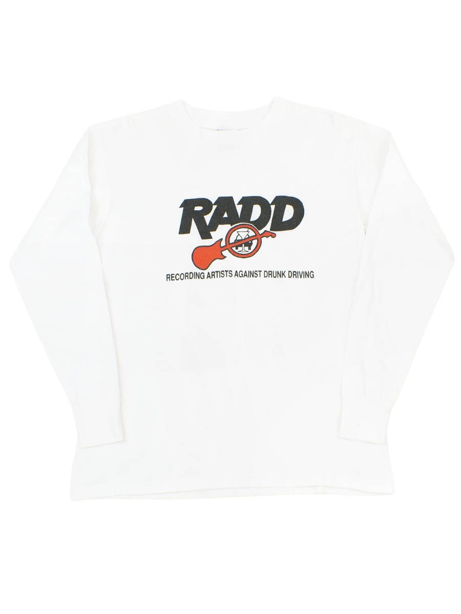 90'S ONEITA ''RECORDING ARTISTS AGAINST DRUNK DRIVING'' L/S T SHIRT (SIZE.MEDIUM)