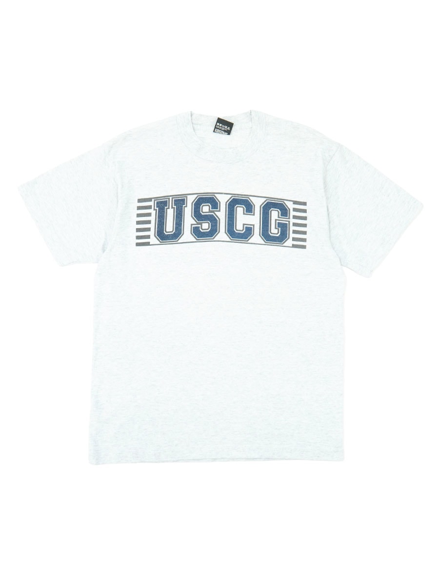 90'S SCREEN STARS BEST ''USCG'' T SHIRT GREY (SIZE.LARGE) MADE IN USA