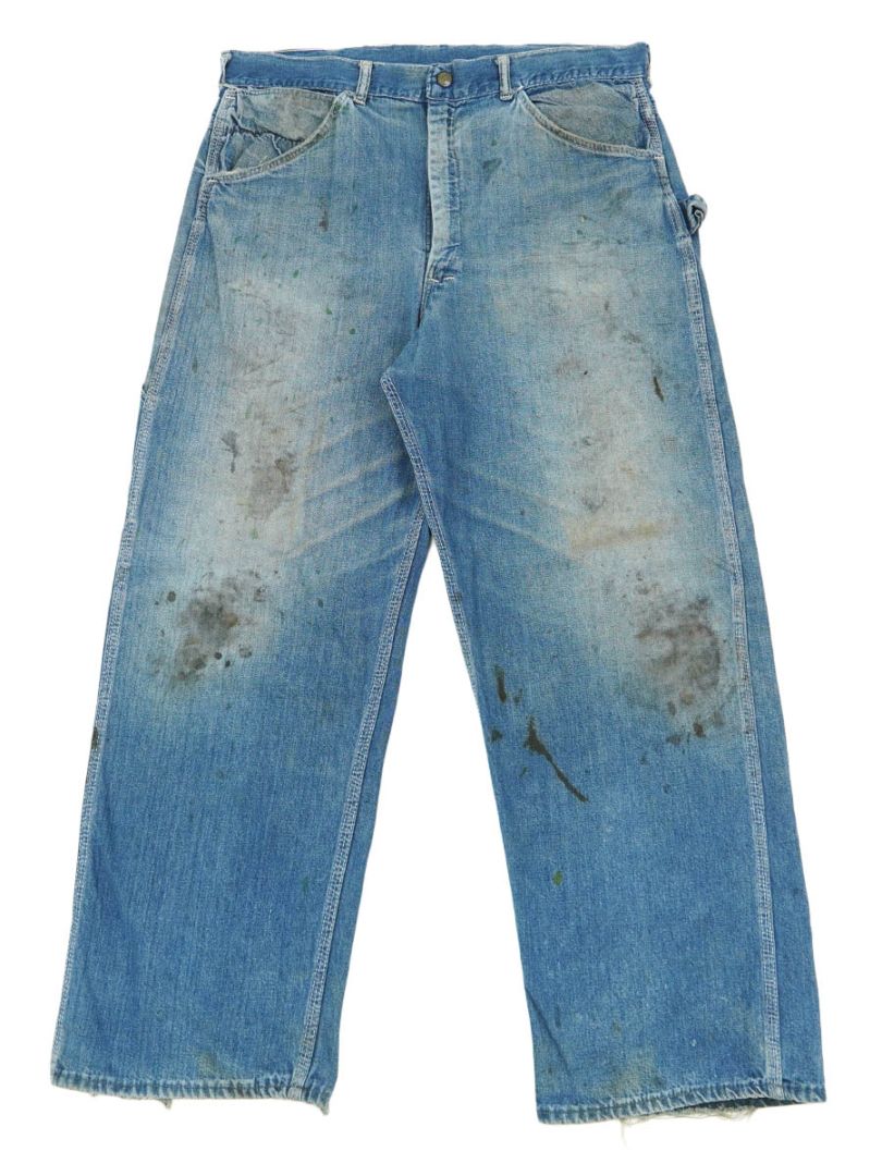 60'S～ DENIM PAINTER PANTS (APPROX.W35 L29)