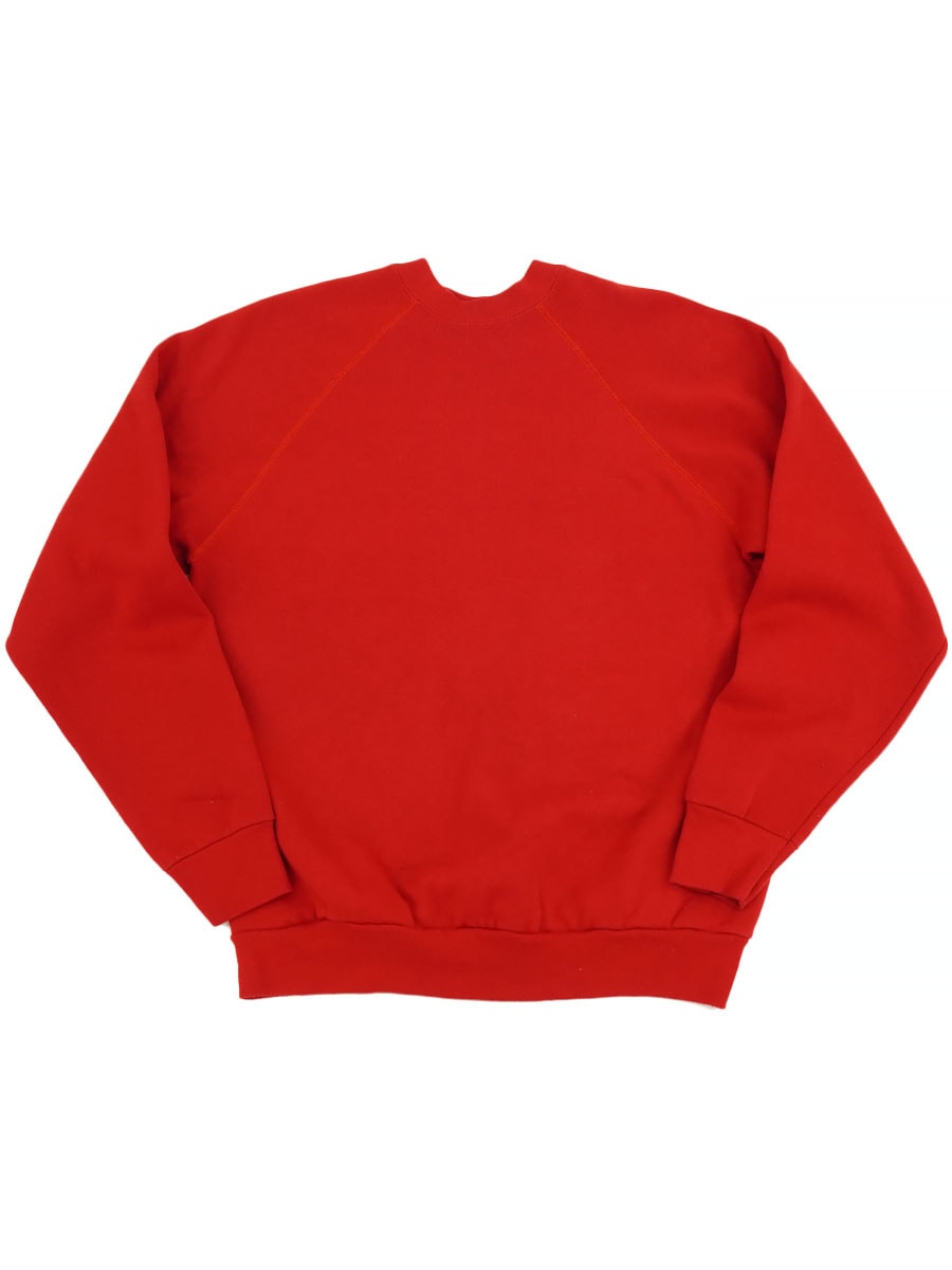 80'S BETTER BASICS BY TULTEX PLAIN SWEAT SHIRT RED (SIZE. X LARGE) MADE IN USA