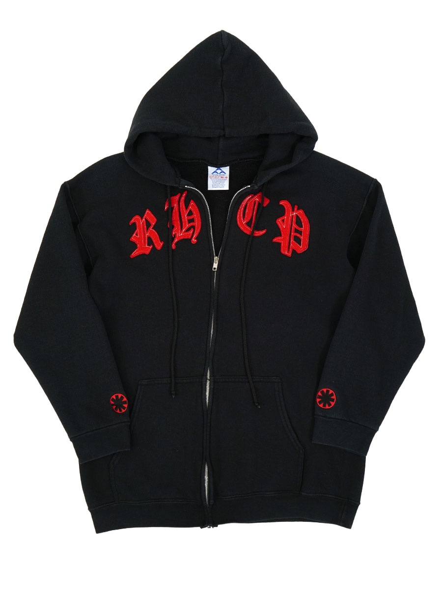 00'S AAA RED HOT CHILI PEPPERS ''RHCP'' FULL ZIP HOODED SWEAT