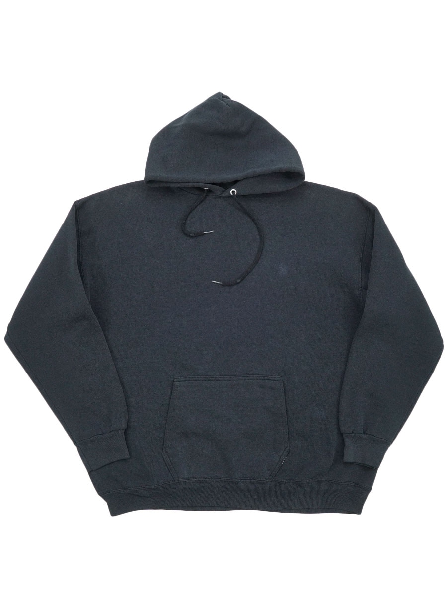 90'S DISCUS ATHLETIC SWEAT HOODIE SHIRT PLAIN BLACK (SIZE.X LARGE