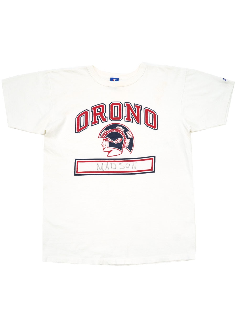 90'S CHAMPION ''ORINO'' 100% COTTON T SHIRT (SIZE. LARGE) MADE IN USA