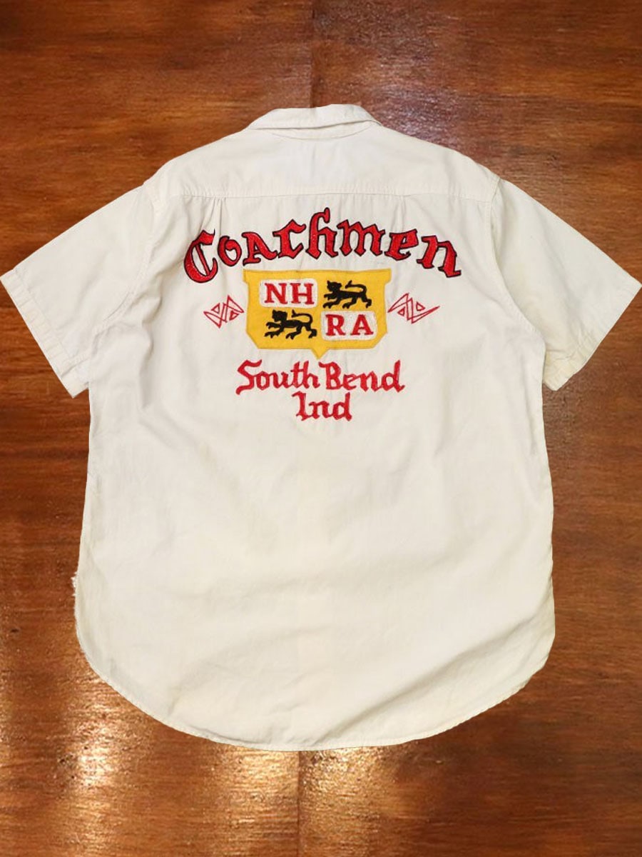 1960s CAR CLUB SHIRT , Size M