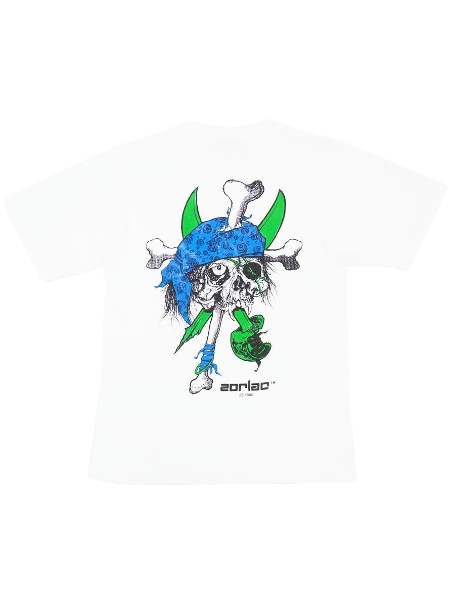 80'S ONEITA ''ZORLAC'' T SHIRT WHITE (SIZE.SMALL) MADE IN USA