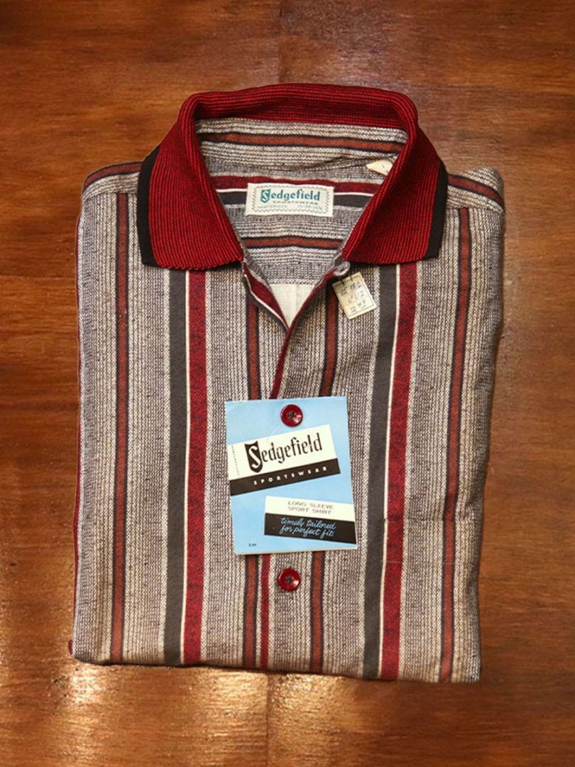 1950s DEAD STOCK , FLANNEL SHIRT , Size M