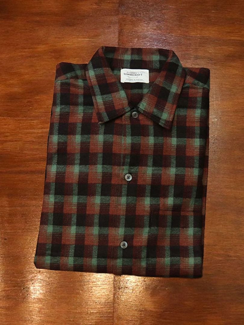 1960s DEAD STOCK , FLANNEL SHIRT , Size M