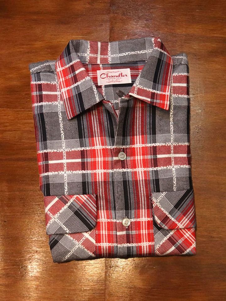 1950s DEAD STOCK , FLANNEL SHIRT , Size L