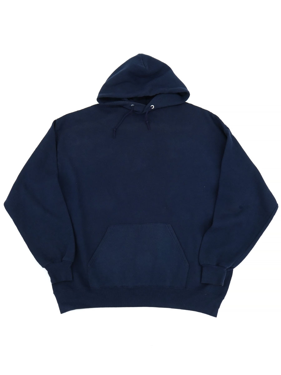 90'S JERZEES PLAIN SWEAT HOODIE NAVY (SIZE. 2X) MADE IN USA