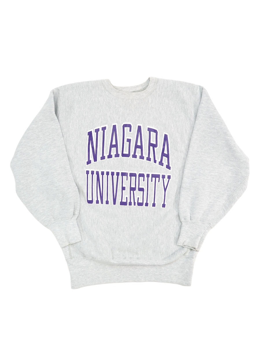 90'S CHAMPION REVERSE WEAVE CREW ''NIAGARA UNIVERSITY'' (SIZE.X LARGE) MADE IN USA
