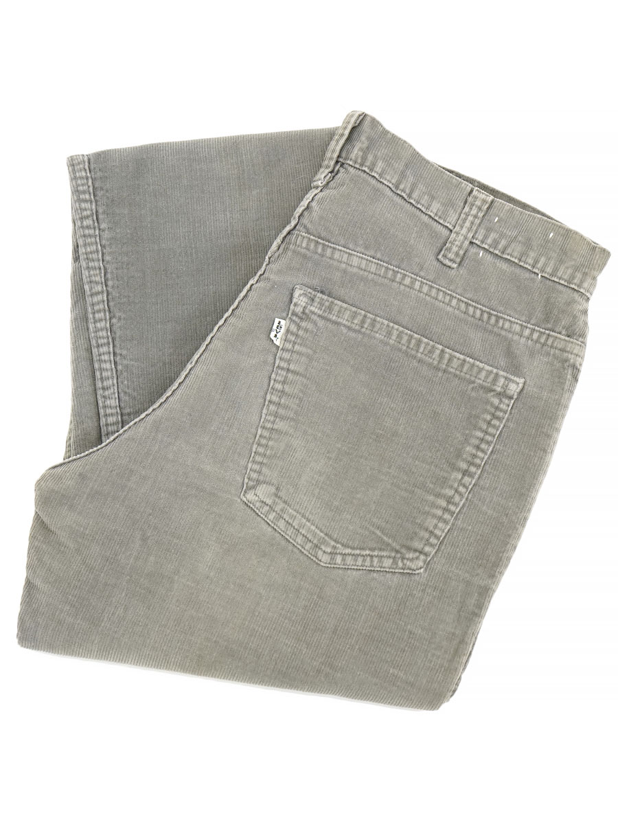 80'S LEVI'S 519 CORDUROY PANTS GRAY (SIZE. W34 L32)