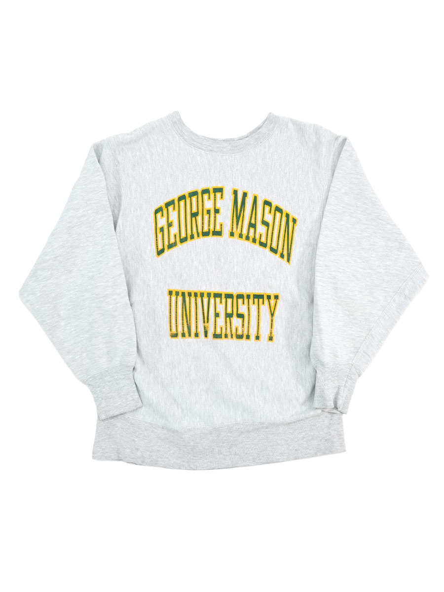 80'S CHAMPION REVERSE WEAVE CREW ''GEORGE MASON UNIVERSITY'' (SIZE.LARGE)