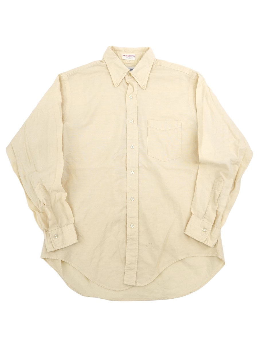 60'S MARK&FORE STRIKE B.D. SHIRT LIGHT BEIGE (SIZE.16 1/2)