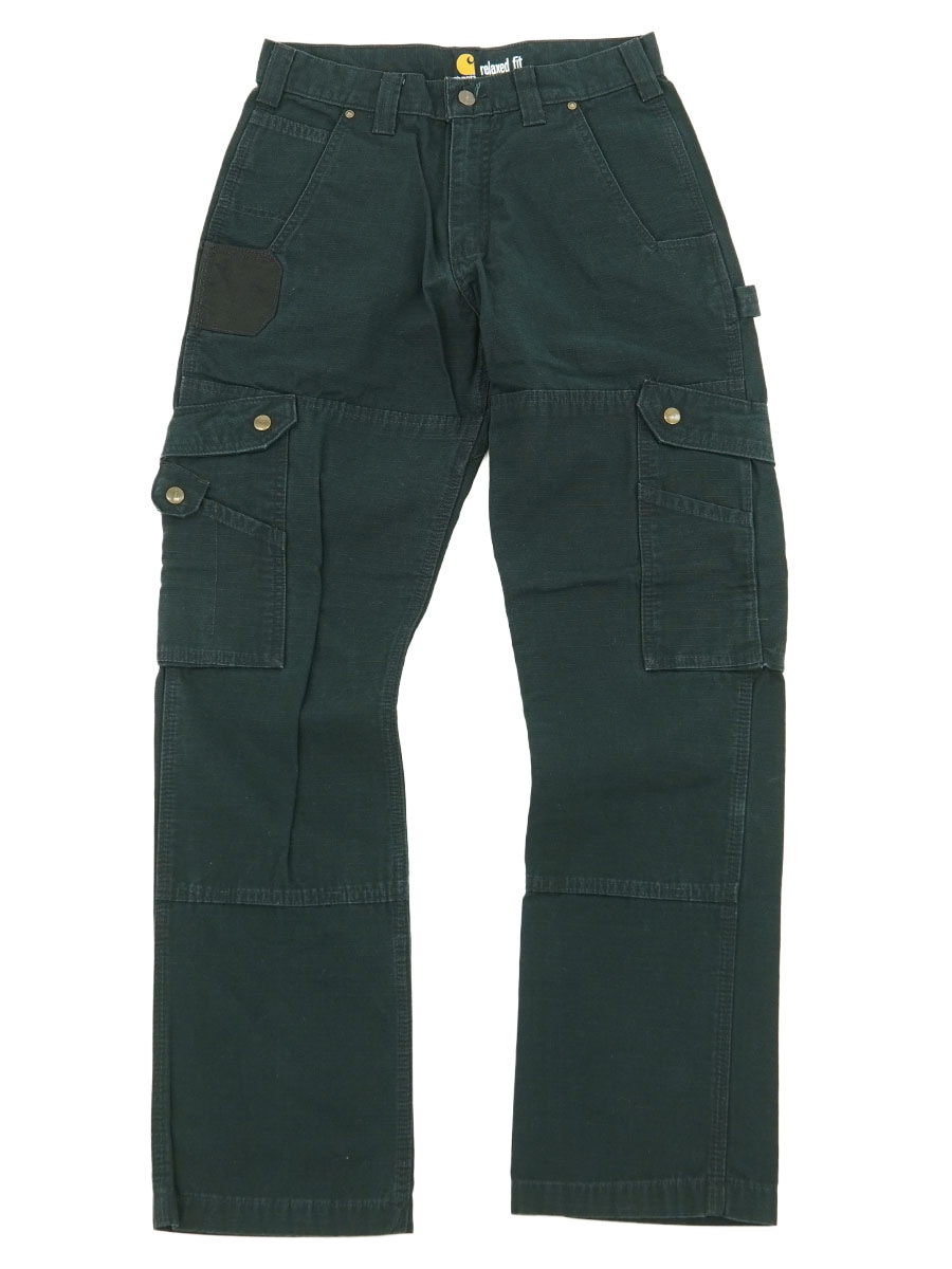 CARHARTT RELAXED FIT RIPSTOP CARGO WORK PANTS BLACK (SIZE.W31 L32)