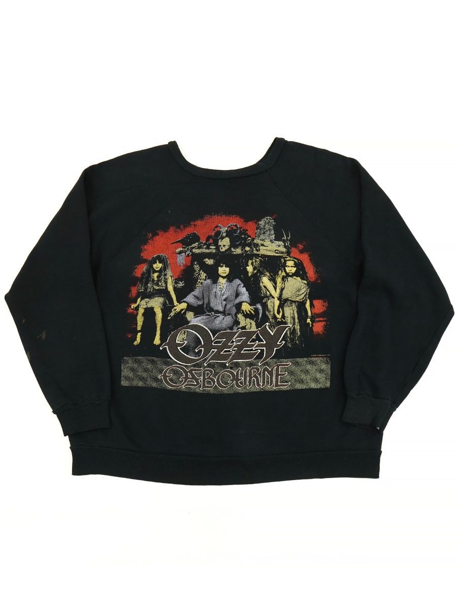 80'S OZZY OSBOURNE ''NO REST FOR THE WICKED'' SWEAT SHIRT (APPROX. MEDIUM)