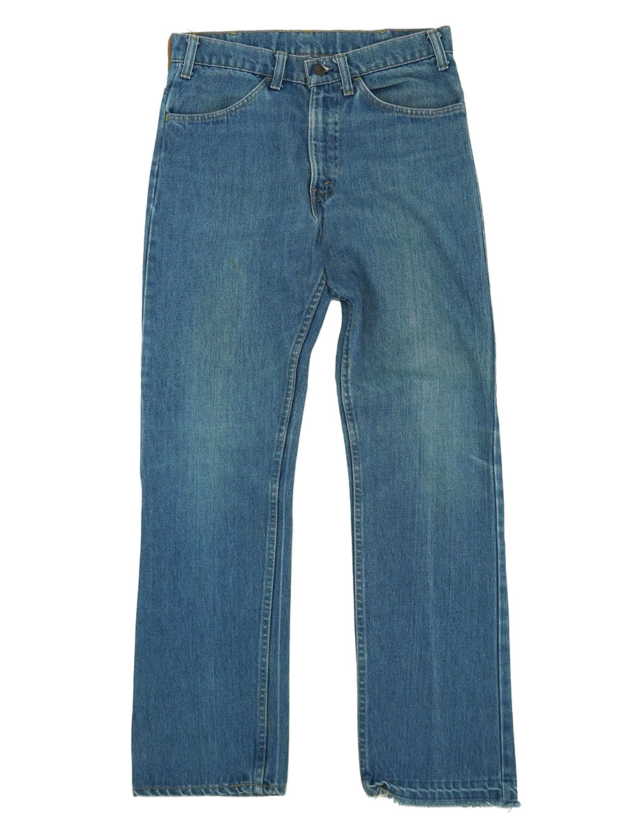 70'S LEVI'S 40519 0913 POLY COTTON BLUE JEANS (SIZE.W32 L32) MADE IN USA