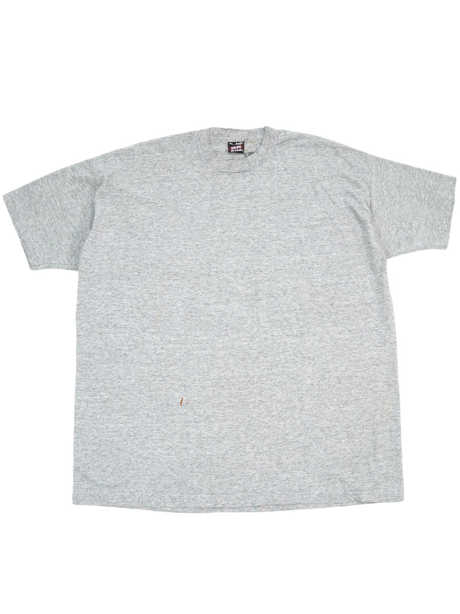 90'S FRUIT OF THE LOOM BEST PLAIN T SHIRT GREY (SIZE.XX LARGE