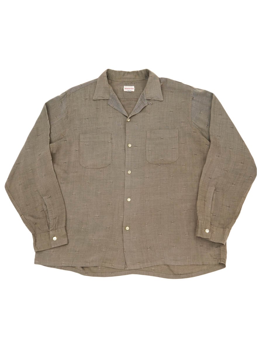 60'S ABRAHAM & STRAUS L/S RAYON SHIRT (SIZE.LARGE) | NEW ITEM