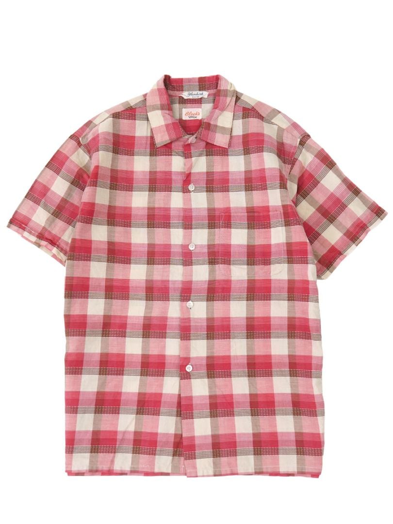 60'S GLENKIRK PLAID S/S SHIRT (SIZE.MEDIUM) 
