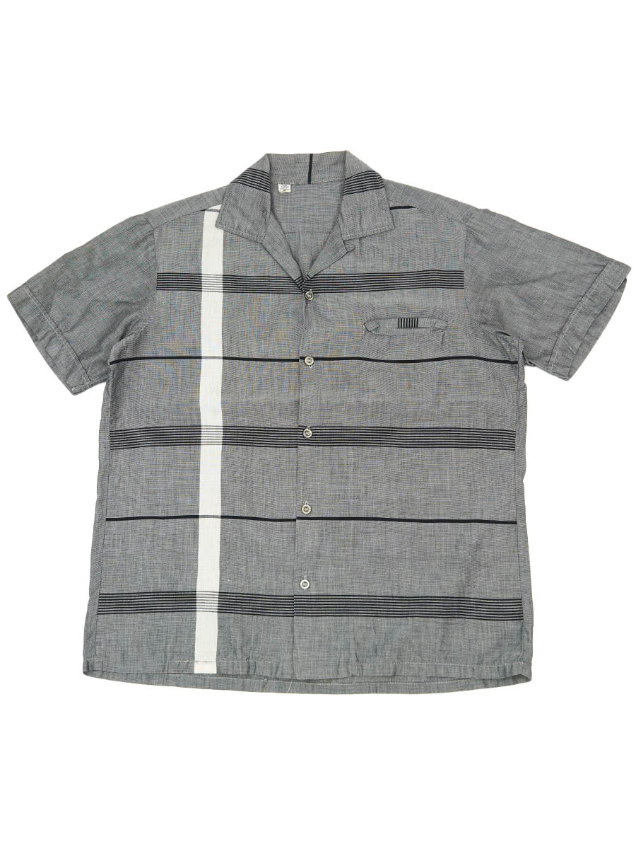 50'S～ SILK AND COTTON S/S SHIRT (SZIE.MEDIUM)