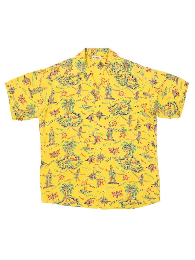 50'S KUU-IPO RAYON HAWAIIAN SHIRT (APPROX.MEDIUM)