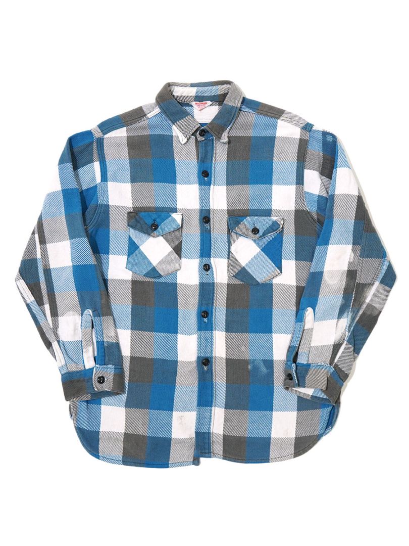 60'S FROSTPROOF HEAVY FLANNEL SHIRT WITH GUSSETT (SIZE.16 1/2) 