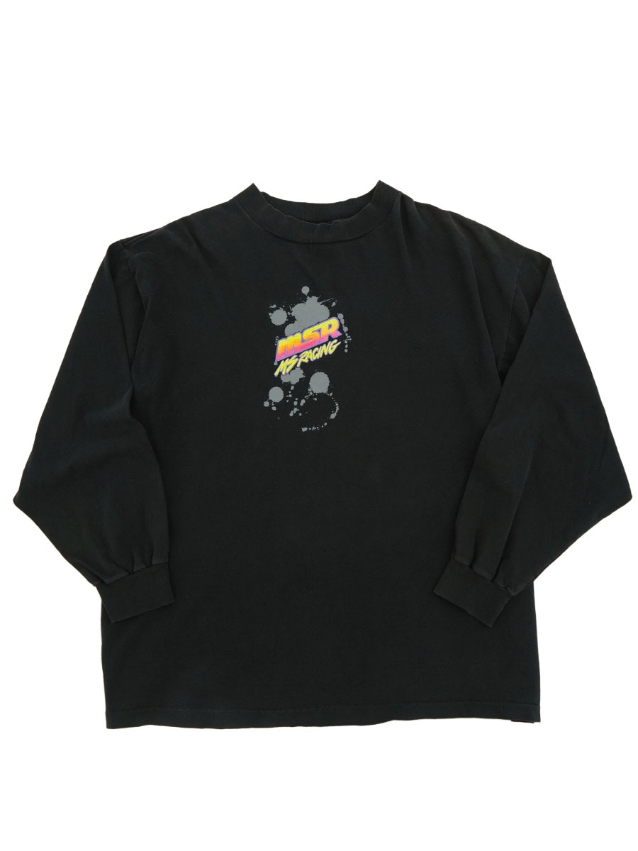 90'S SIGNAL SPORTS ''MSR RACING'' LONG SLEEVE T SHIRT BLACK (SIZE.XX LARGE) 