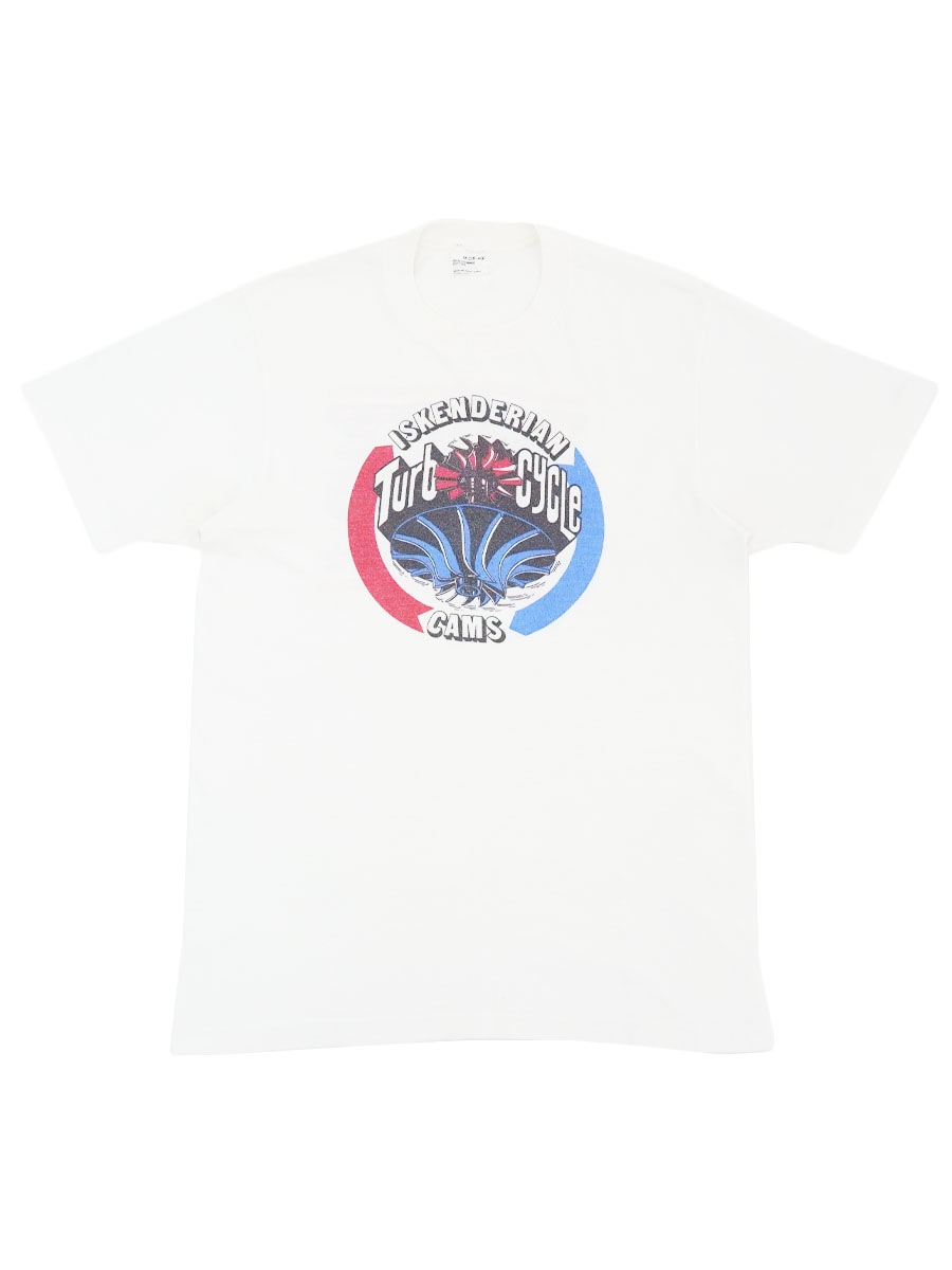 70'S ''ISKENDERIAN ''ISKY RACING CAMS'' T SHIRT WHITE (SIZE.MEDIUM)
