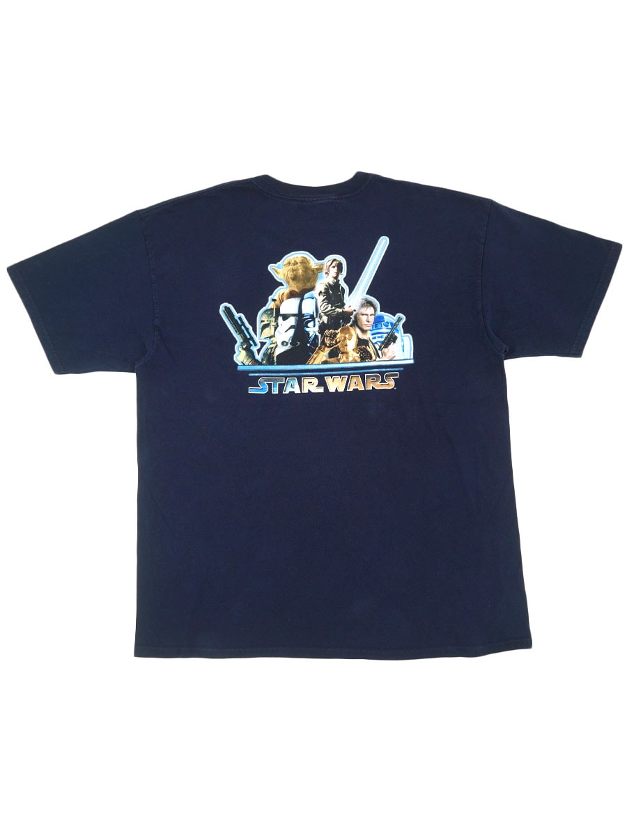 90'S～ STAR WARS T SHIRT NAVY (SIZE.X LARGE) MADE IN USA