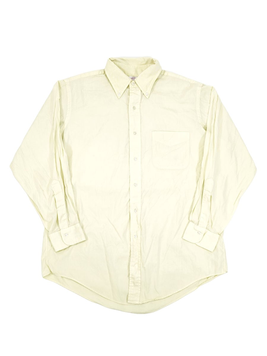 BROOKS BROTHERS MAKERS B.D. SHIRT YELLOW (SIZE.16) MADE IN USA