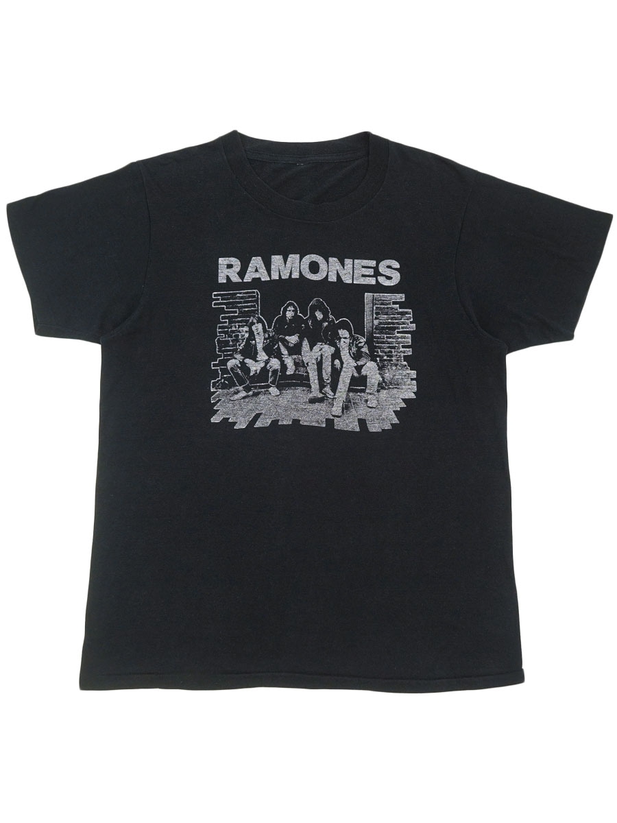 SHIRT T ''RAMONES'' 80'S ブラック　80s ラモーンズ　Tシャツ RAMONES BLACK ITEM NEW | (APPROX.MEDIUM) ミュージシャン