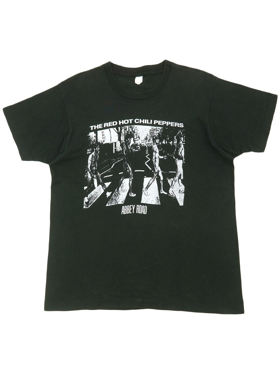 80'S～ RED HOT CHILI PEPPERS ''ABBEY ROAD'' T SHIRT BLACK (APPROX