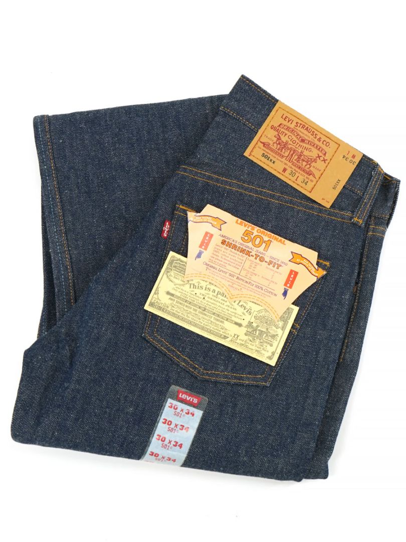 90'S LEVI'S 501 BLUE JEANS (SIZE. W30 L34) MADE IN USA NOS | NEW