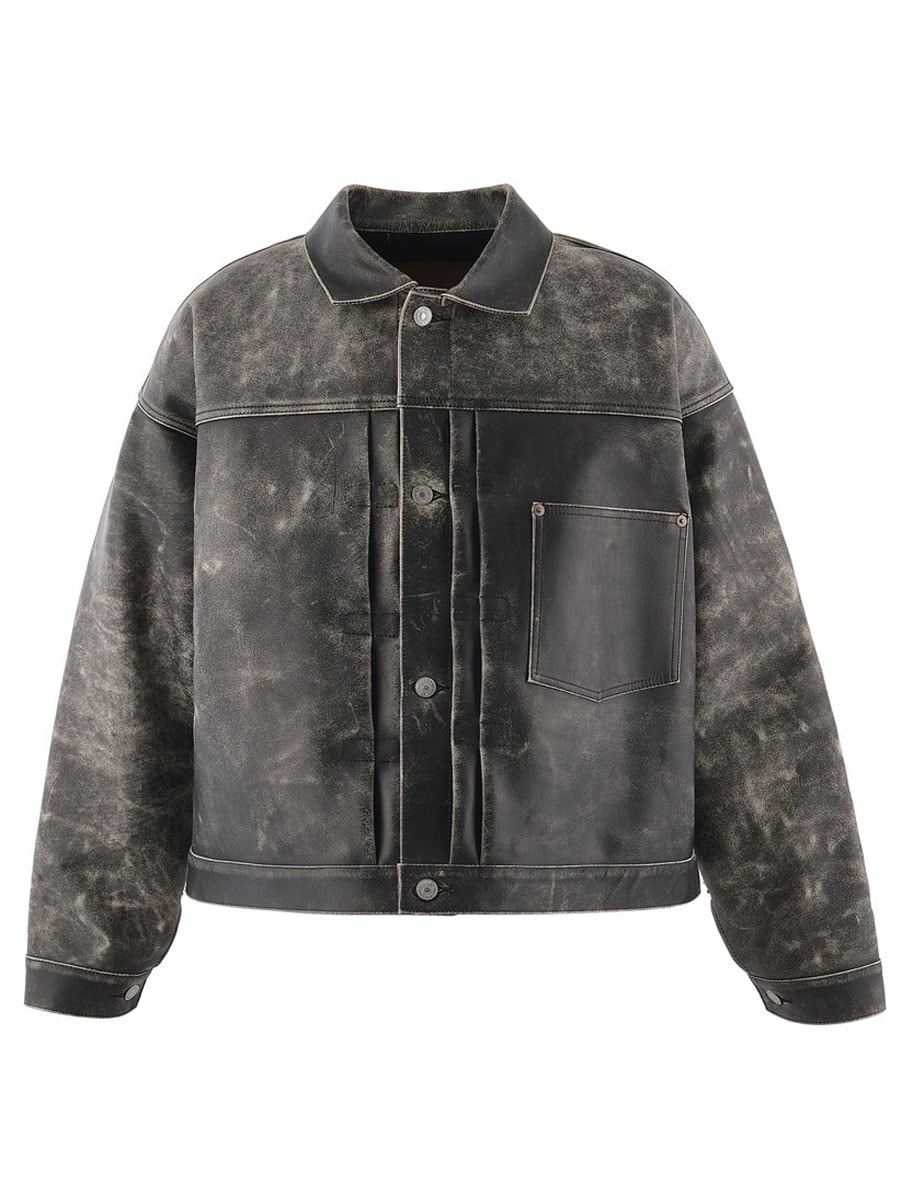 SAINT Mxxxxxx X BerBerJin BBJ_LEATHER JACKET BLACK (SIZE.LARGE