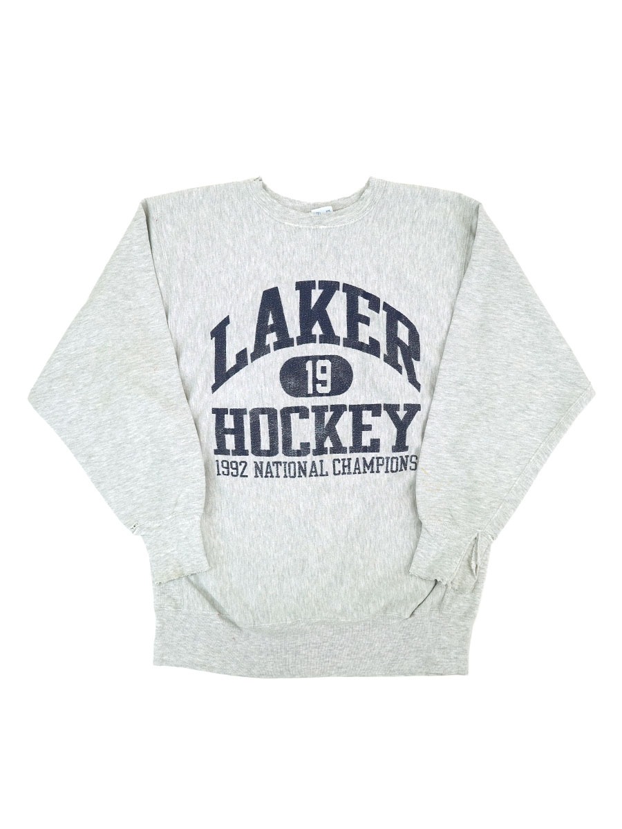 90'S CHAMPION REVERSE WEAVE CREW ''LAKER 19 HOCKEY 1992 NATIONAL