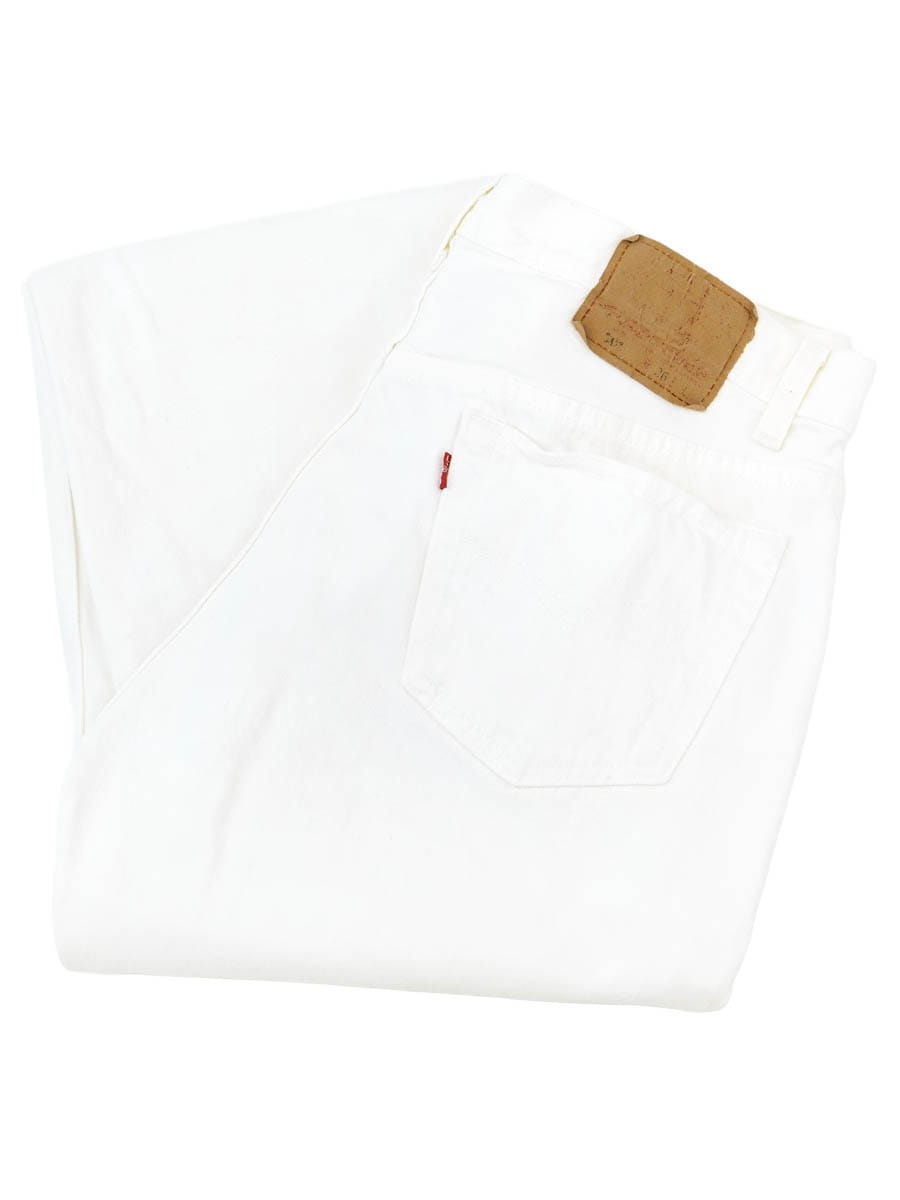 90'S LEVI'S 501 WHITE JEANS (APPROX.W33 L31) MADE IN USA | すべて