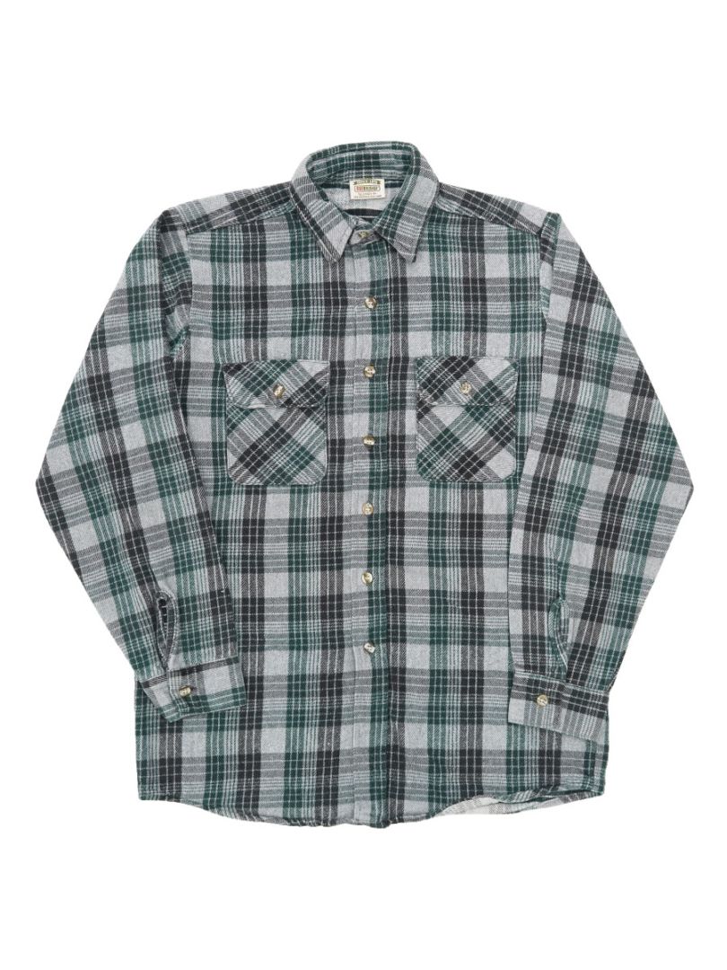 90'S FIVE BROTHER PLAID FLANNEL SHIRT (SIZE.M TALLMAN) | すべての