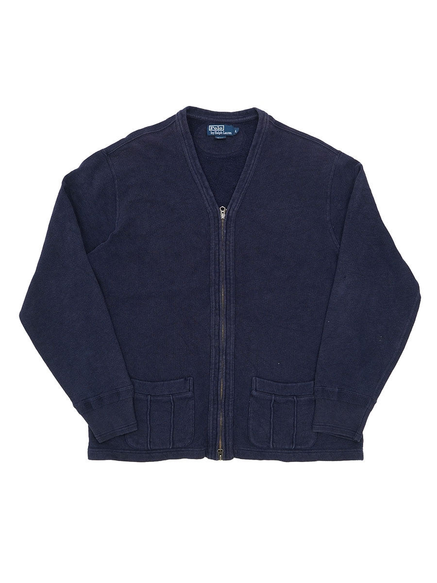 RALPH LAUREN FULL ZIP CARDIGAN NAVY (SIZE.LARGE) | NEW ITEM