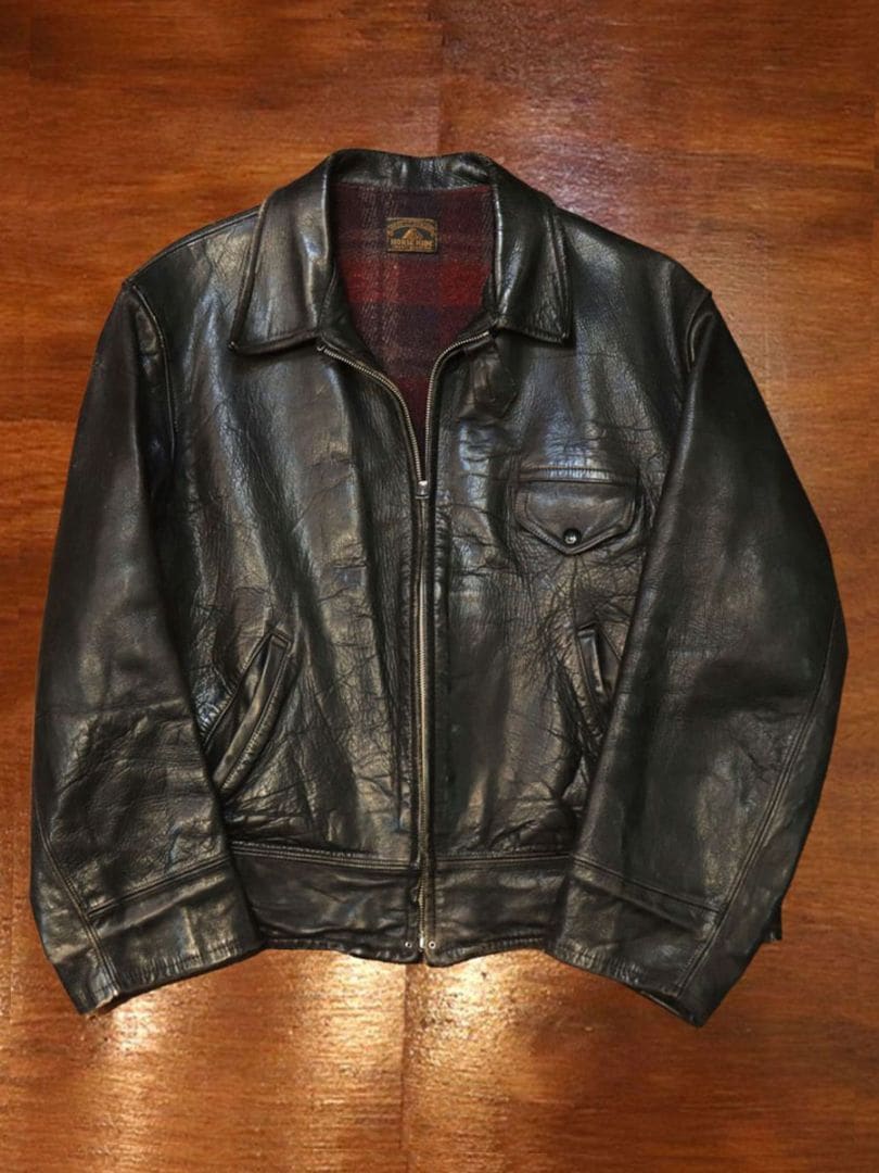 1930s LEATHER JACKET , Size 46