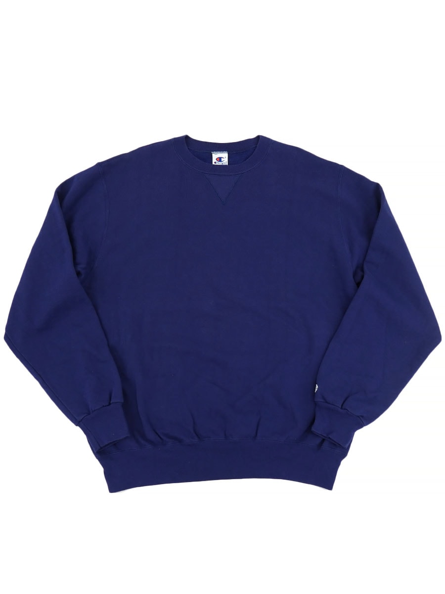 90'S CHAMPION FRONT V SWEAT SHIRT ULTRAMARINE (SIZE. X LARGE) MADE