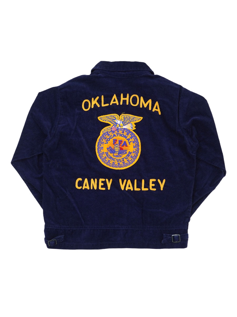 80'S NATIONAL FFA ''OKLAHOMA CANEY VALLEY'' FFA JACKET (SIZE.38