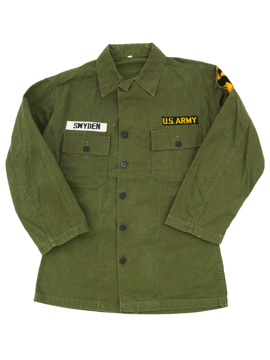 【雰囲気抜群】40s US ARMY M-43 HBTジャケット 38R 40'S U.S.ARMY M-43 HBT JACKET WITH 1ST CAVALRY DIVISION PATCH