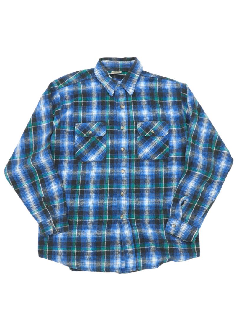 90'S FIVEBROTHER PLAID FLANNEL SHIRT (SIZE. X LARGE-TALL MAN) MADE 90'S FIVEBROTHER PLAID FLANNEL SHIRT (SIZE. X LARGE-TALL MAN) MADE
