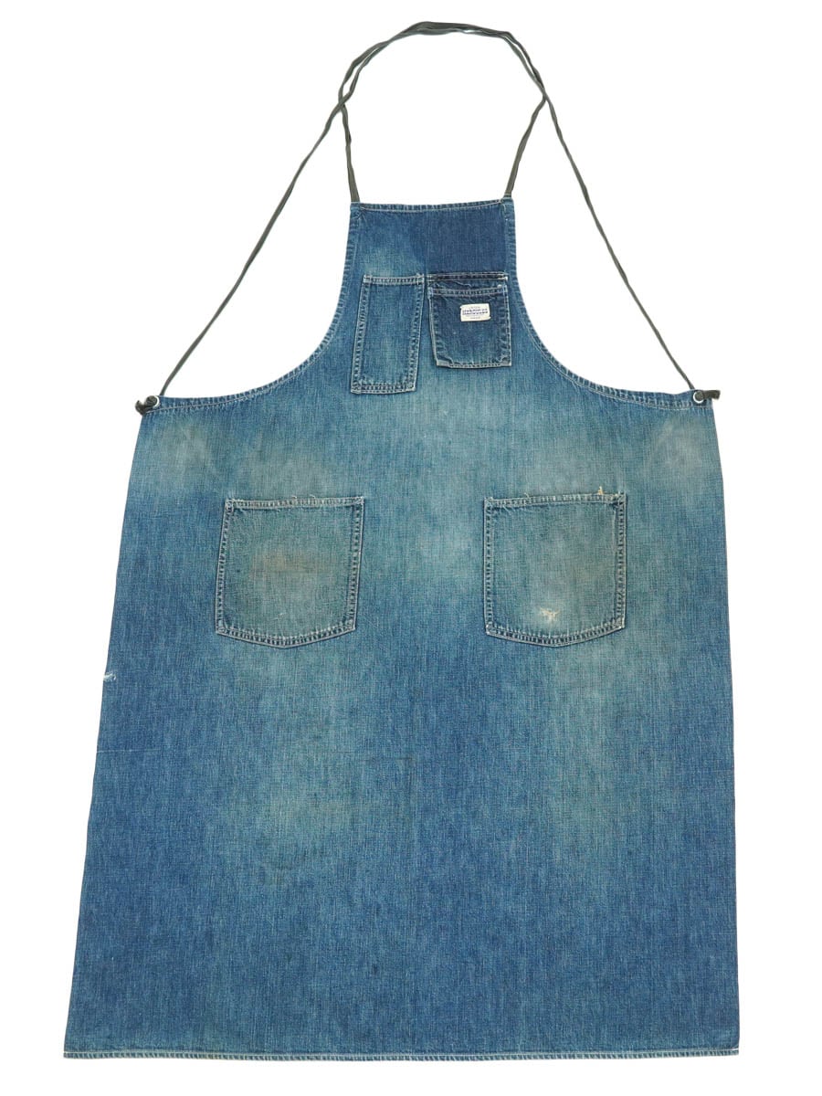 50s HERCULES ヘラクレス ディープインディゴ デニムエプロン 50'S HERCULES DENIM APRON WITH SELVEDGE | NEW ITEM | | BerBerJin